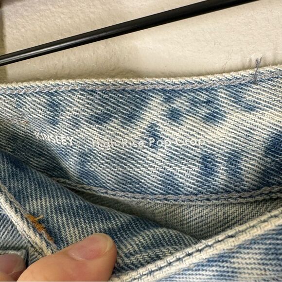 AG Adriano Goldschmied Kinsley High Rise Pop Crop Jeans  Button Fly Women’s 28 - Picture 5 of 11